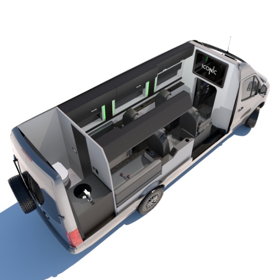 New 2020 Mercedes-Benz Sprinter 170E Family DayLounge FD6 Half Partition 3500XD for sale Call for price at Iconic Sprinters in Fort Worth TX 76106 3