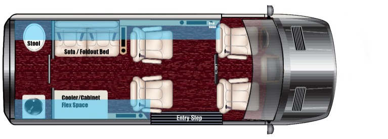 New 2020 Mercedes-Benz 144 Sprinter Metro Day Lounge D4FLEX 2500- 4 Passenger for sale Sold at Iconic Sprinters in Fort Worth TX 76106 2