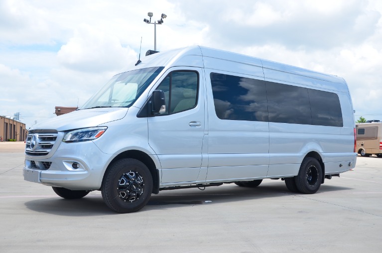 New 2021 Mercedes-Benz Sprinter 170E Family DayLounge Half Partition FD8 3500XD Dually for sale Call for price at Iconic Sprinters in Fort Worth TX 76106 3