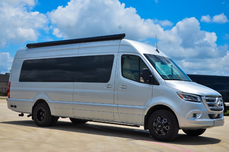 New 2021 Mercedes-Benz Sprinter 170E Family DayLounge Half Partition FD8 3500XD Dually for sale Call for price at Iconic Sprinters in Fort Worth TX 76106 4