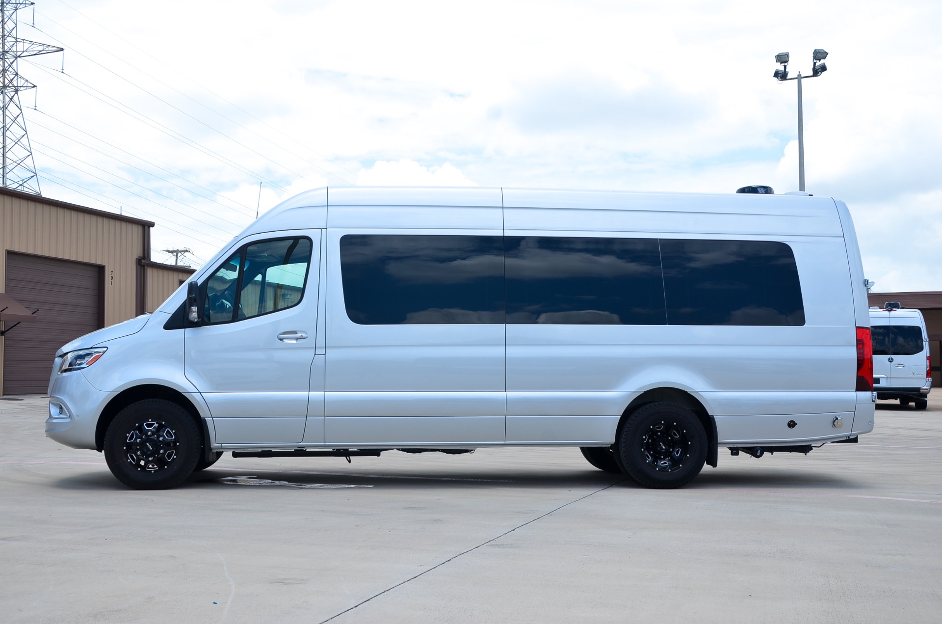 New 2021 Mercedes-Benz Sprinter 170E Family DayLounge Half Partition FD8 3500XD Dually for sale Call for price at Iconic Sprinters in Fort Worth TX 76106 1