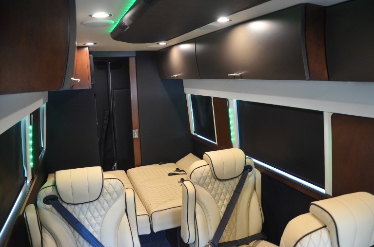 New 2022 Mercedes-Benz 170 Ext Sprinter Family Day Lounge FD8 3500XD 10 Passenger for sale Sold at Iconic Sprinters in Fort Worth TX 76106 3