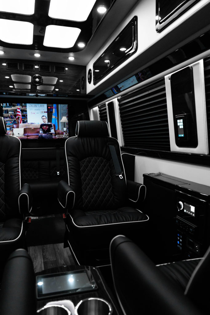 Interior View Mercedes-Benz Business Club J Luxury Sprinter Van - For Sale - Iconic Sprinters - Dallas Texas